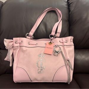 Juicy Couture Pink Crown Daydreamer Tote Bag NWT